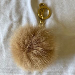 Extra large Michael Kors fur keychain